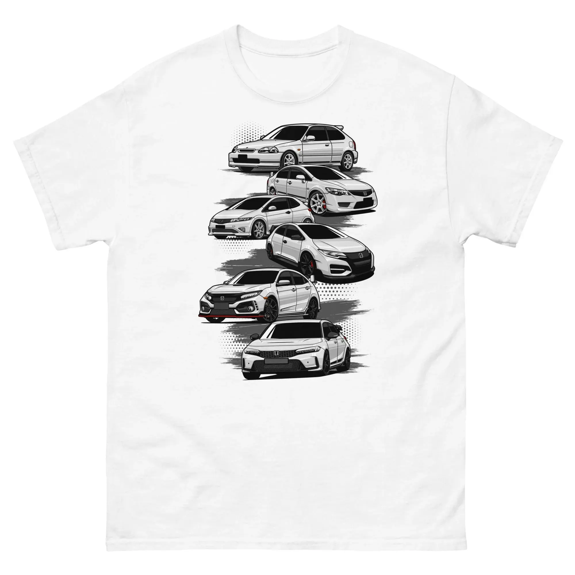 JDM Car Racing Shirt EK9 FL5 FK8 FN2 Civic Type R T-Shirt Sweatshirt Hoodie, Gift Car Lovers, Streetwear Unisex Tee