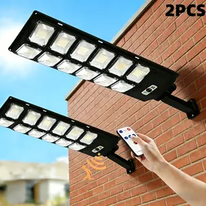 LED Solar Street Light Commercial Oudoor Lights Outdoor Waterproof Hight Brightness LED, Dusk To Dawn Solar Street LightsRoad Area Lamp For Yard, Deck, Garden, Ip44