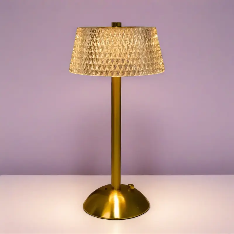 USB Rechargeable Table Lamp, Vintage Touch Control Nightstand Lamp, LED Night Light, Decorative Ambiance Lighting for Bar, Living Room, Bedroom and Dining Room