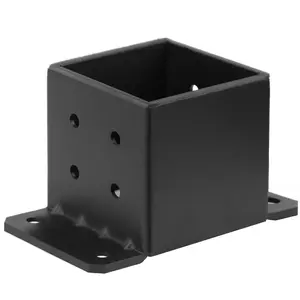 2 count 6x6  Base, 8-Gauge Heavy Duty Concrete  Anchor Pergola Bracket for Deck, Porch Railing, Mailbox