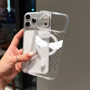 Featuring Strong Magnetic Suction, Transparent Material That Is High-Definition And Resistant to Yellowing, Stylish And Popular Without Edge Obstruction Or Film Sticking, with a Hard Back And Soft Edges for Protection. It Is Suitable for Iphone Models