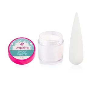 Wapizima Snow White 1oz Acrylic compatible with all monomer brands for acrylic nail application
