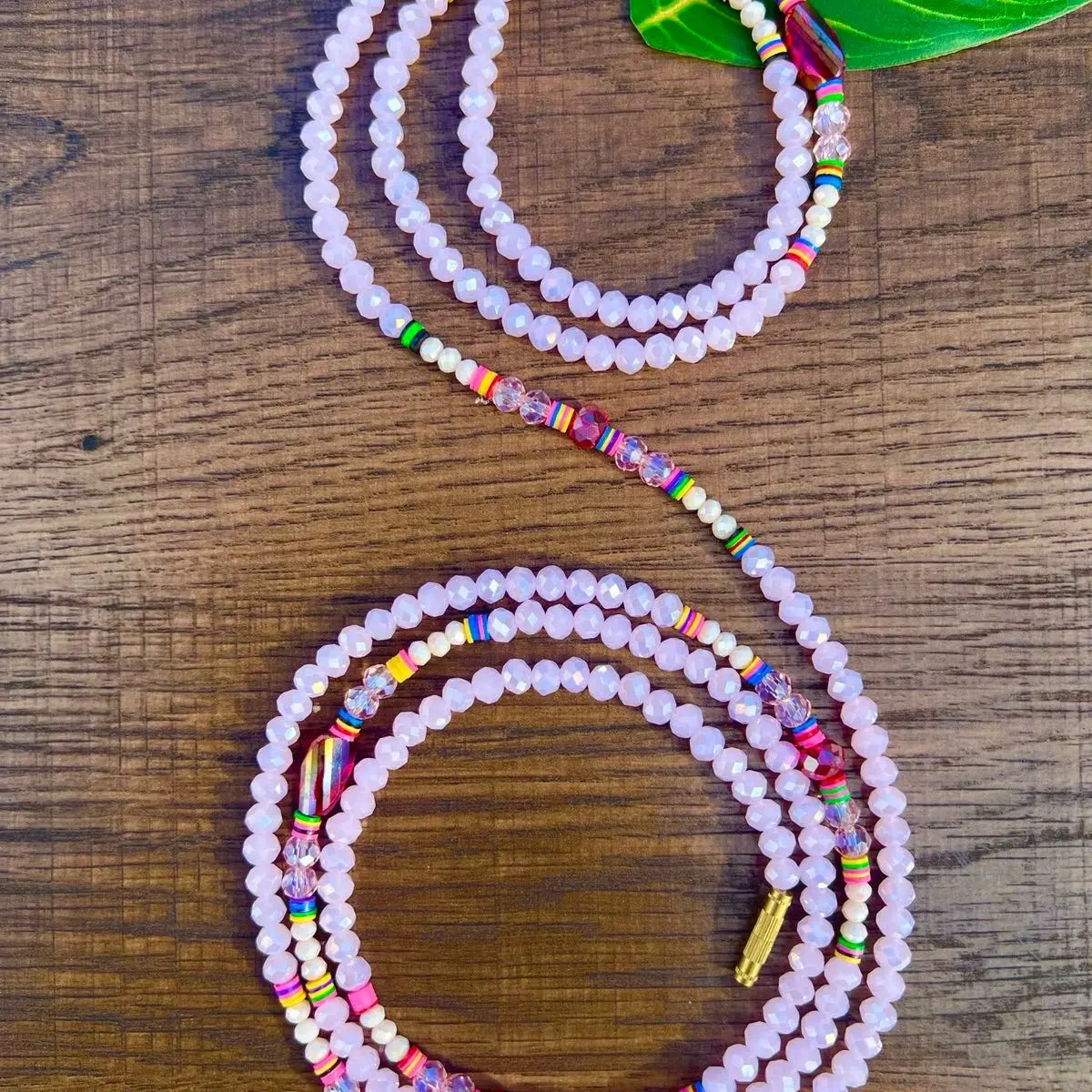Pink Crystal Waistbeads - custom belly chain