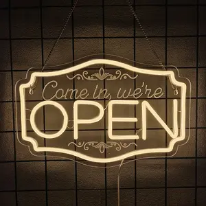 LED Open Signs for Bussines  Neon Open Signs Light Up Open Sign with ON/OFF Switch for Window Storefront Florists Bar Cafes Restaurant Led Neon Lights