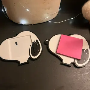 Cute Beagle Sticky Note Holder | Desk Memo Organizer | Cartoon Office Decor Gift