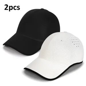 Adjustable Sun Hat Set of 2 for Men and Women Breathable Baseball Cap with Foldable Design Perfect for Fishing Hiking Camping and Outdoor Sports