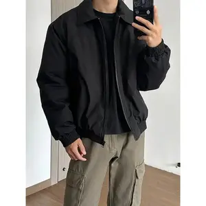 American Style Pilot Jacket for Men, Spring and Autumn Baseball Jacket, Loose Fit, Three-Proof Short Coat Menswear Tops(Sheets)