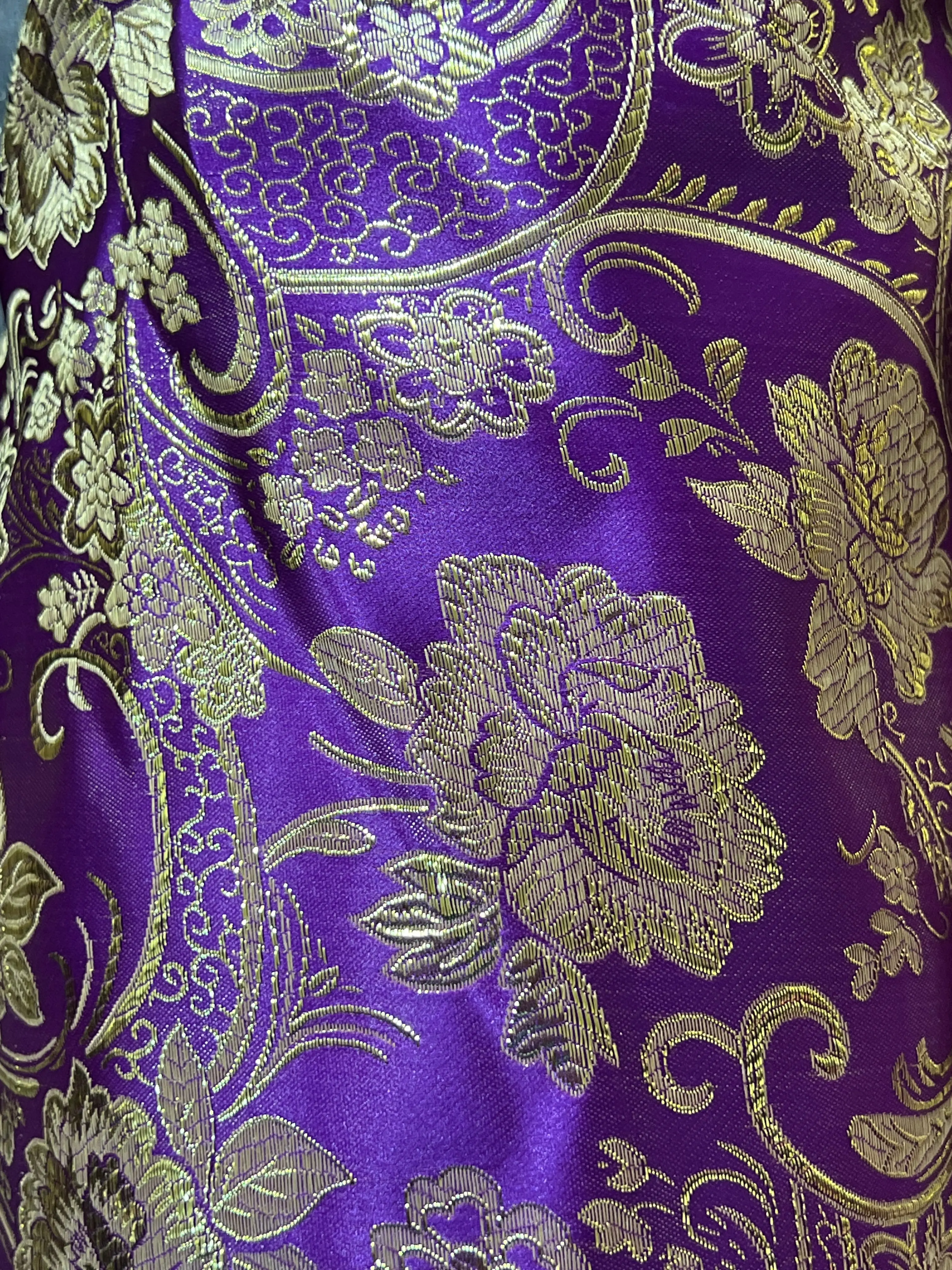 Purple Gold Brocade Purple Gold Brocade