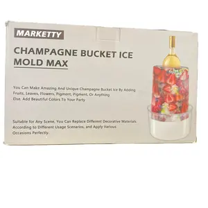 Marrketty Champagne Bucket Ice Mold Max - Elegant Design for Perfectly Frosted Ice, Ideal for Special Occasions