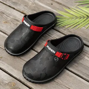 Unisex Mules and Work Shoes for Students and Office Workers, Plus Size, for Driving and Commuting, Spring/Summer Comfortable and Breathable with Letter Print Design, Round Toe Low-Top Slip-On Closed-Toe Flat Shoes, Home Shoes, Streetwear Trendy