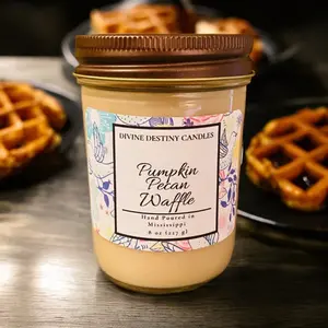 Pumpkin Pecan Waffle Treat Candle 8 oz