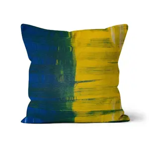 Blue Lemon Cushion