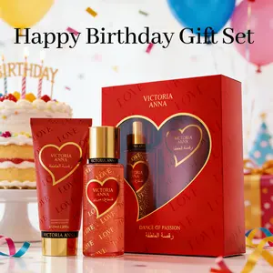 Victoria Anna Women's 2-Piece Fragrance Gift Set – Long-Lasting Scented Perfume Spray & Body Lotion, Portable for Daily Wear, Dates, Valentine's Day & Birthday Presents