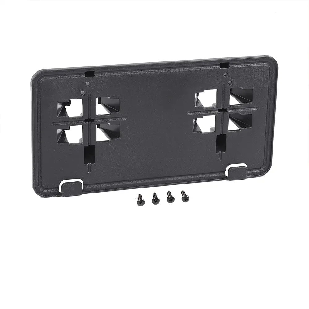 Front License Plate Frame - 1 x Laser Cut UV Resistant ABS Bumper License Plate Bracket, Automotive Exterior Replacement Holder, Accessories for 2015-2017 Ford F150 Truck