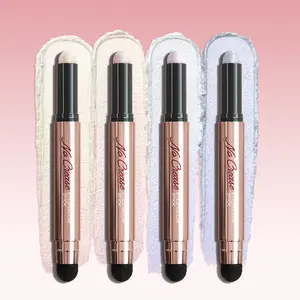 4PCS No Crease WaterProof Eyeshadow Stick #BL01 Blue - Waterproof, 4 Shimmer & Glitter Shades, Easy Application by FOCALLURE