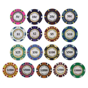 Monte Carlo - 14 gram Poker Chips Monte Carlo - 14 gram Poker Chips