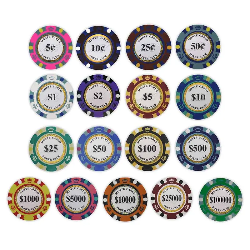 Monte Carlo - 14 gram Poker Chips