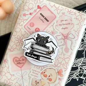 Book Dragon Phone Grip, Fantasy Kindle & Phone Holder, Bookish Reading Accessory, Booktok Gift for Book Lovers