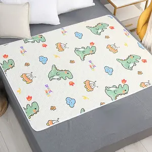 Reusable Leak-Proof Dinosaur Pattern Menstrual Pads, Waterproof Washable Mattress Pad, Suitable for Women, Incontinence, Bedwetting, Adults & Seniors