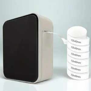 Portable Wireless Thermal Label Printer Compact BT Printing for Home Office Logistics Shipping Barcodes Labels