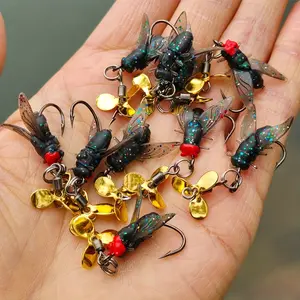 10pcs Hooked Bait Fishing Lures, Soft Fly Fishing Baits for Freshwater & Saltwater, Ice Fishing Lure for Carp, Ideal for Anglers