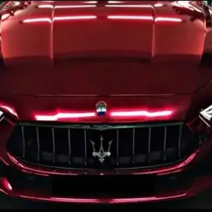 Red mirror vinyl wrap