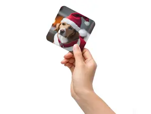 Ho-Ho-Hound BeSculpt Cork-back Coaster