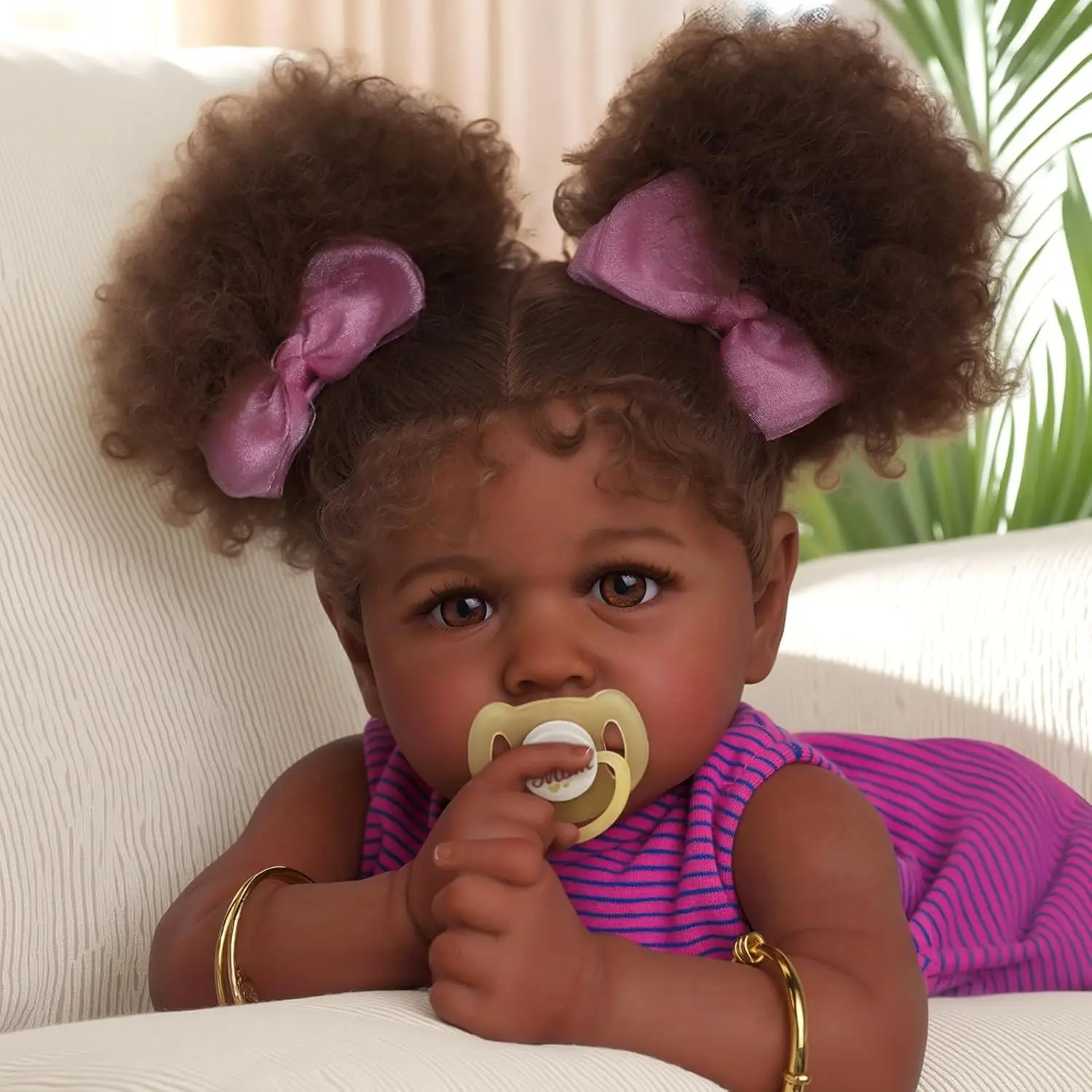BABESIDE Lifelike Reborn Baby Dolls 20Inch Fabric body+vinyl limbs Real Life Baby Dolls with Toy Accessories For kids Age 3+ Suitable gifts for Mother's Day Valentine's Day Children's Day & Christmas