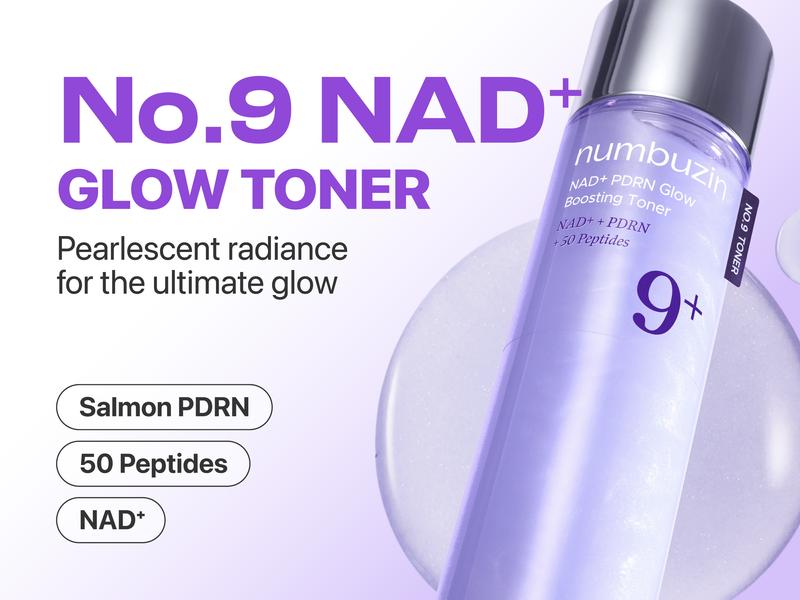 [numbuzin Official] No.9 Ultimate NAD+ Routine Set | No.9 Toner + Essence + Eye Cream + Under Eye Patches + Full-face Mask + Sunscreen | Firming, Wrinkles, Fine Lines, Anti-aging | NAD+, Peptides based | 9 to 9 Skincare Routine