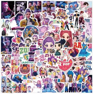 110Pcs Demon Stickers Hunter Set, Waterproof Vinyl Decals, Anime Character Collection for Laptop, Water Bottle Gifts Birthday Decorations (110PCS)
