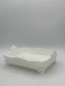 Elegant Versailles-Inspired 3D Printed Storage Tray – White