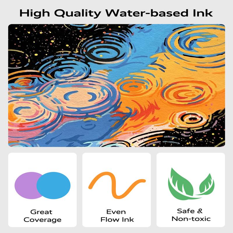 [JusArt] 60/36/24 Colors Dual Tip Acrylic Paint Pens Markers, Brush and Fine Tip, Premium Paint Pens for Various Surfaces, Acrylic Paint Markers, Markers for Coloring, Art Supplies, Acrylic Marker, Coloring Supplies