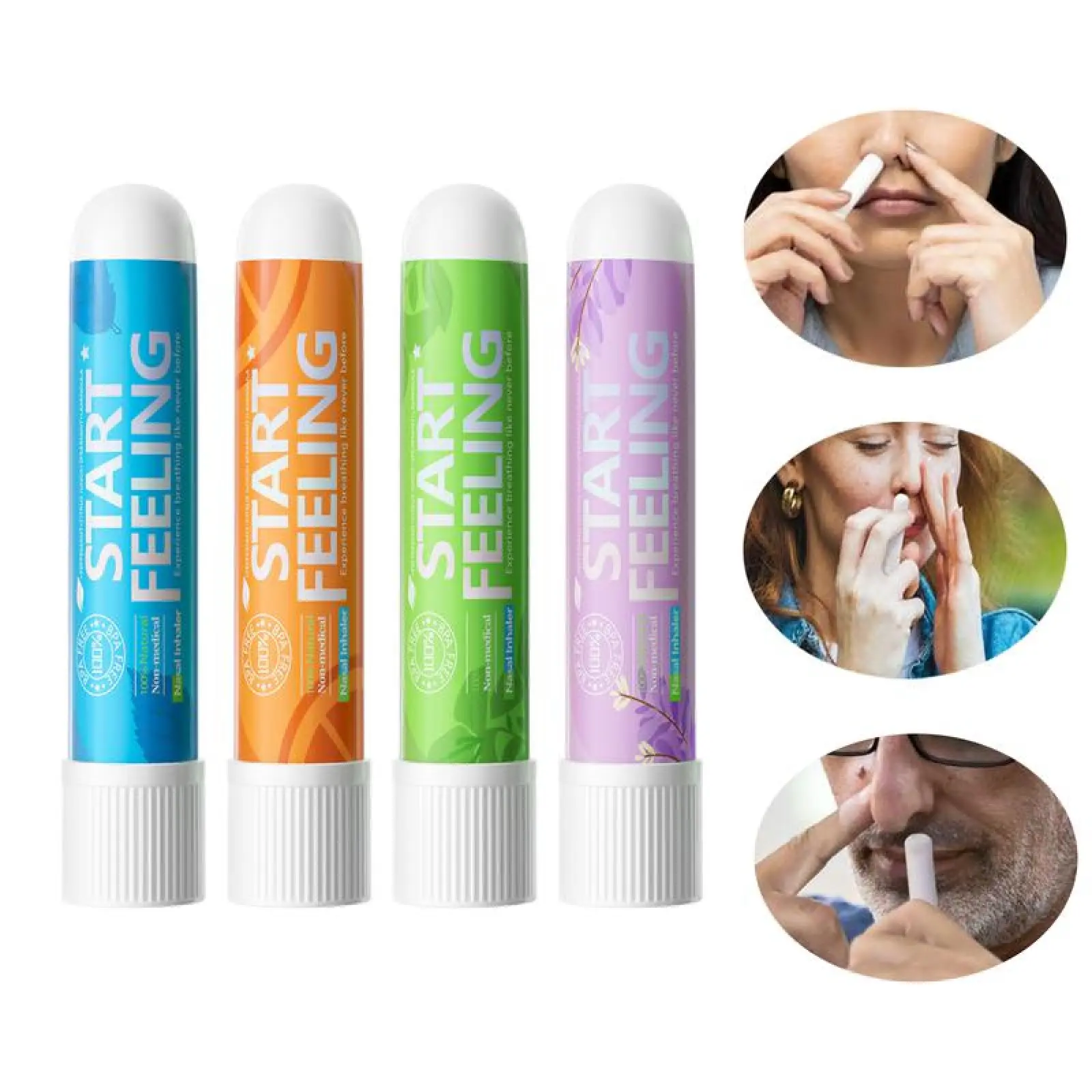 Nasal Stick,Free Your Nose,Featured on SharkTank,Powerful Essential Oils with Vapor Flow Technology,Breathe In Life.