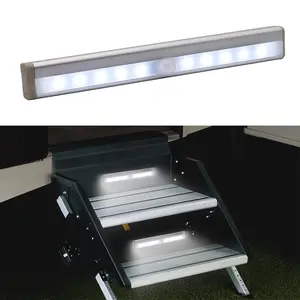 Motion Activated RV Step Lights 10 LED Battery Operated Motorhome Strip Magnetic