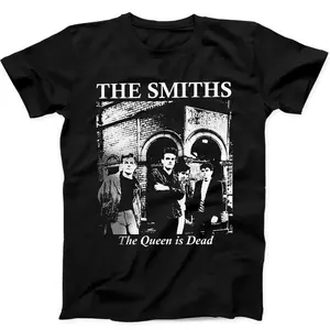 The Smiths The Queen Is Dead Punk Band Music Gift Tee Black T Shirt B20