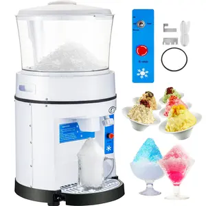 VEVOR 110V Commercial Ice Shaver Crusher 1100LBS/H with 17.6 LBS Hopper, TikTokShopBlackFriday, 350W Tabletop Electric Snow Cone Maker 320 RPM Rotate Speed Perfect For Parties Events Snack Bar