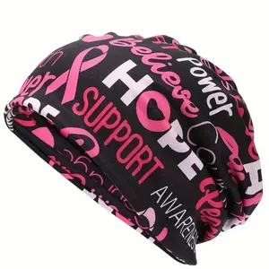 Breast Cancer Awareness Beanie Chemo - Unisex Breast Cancer Awareness Beanie Chemo - Unisex