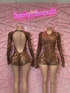 Cheetah print romper Cheetah print romper