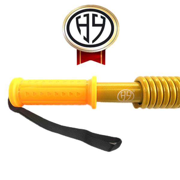 HAOYING Power Twister Bar Germany Spring Bar Arm Strength Trainer Home Gym with Uniform Bending for Greater Durability Gold Series 30kg 66lbs-110kg 242lbs