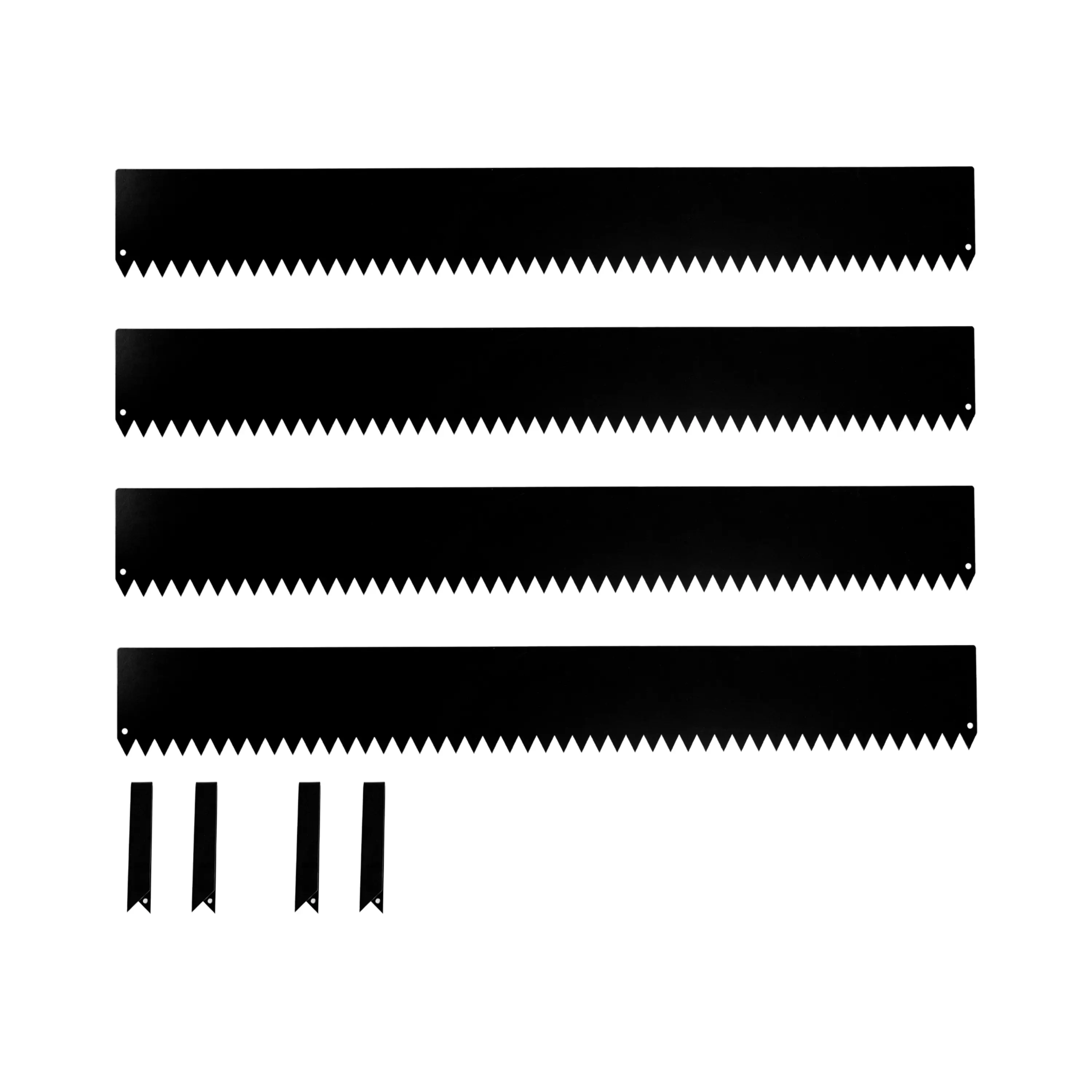 Tie Down 48 in. x 6 in. Black Metal Landscape Edging Kit Garden Edging Steel Edging Border (4-Piece Kit)