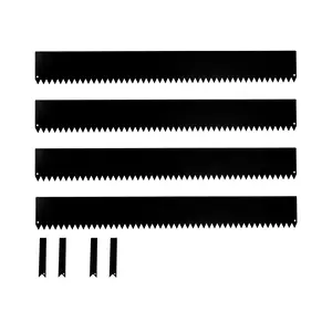 Tie Down 48 in. x 6 in. Black Metal Landscape Edging Kit Garden Edging Steel Edging Border (4-Piece Kit)