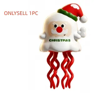 Santa Claus Fun Dancing Octopus Doll, Wind-Up Toy, Christmas Stress Relief Plaything, Twisty Fun Gift for Kids