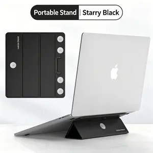 Foldable Slim Laptop Stand Holder, Tablet Support, Portable Strong Magnetic, Laptop Phone Tablet Stand, Detachable Ultra Thin