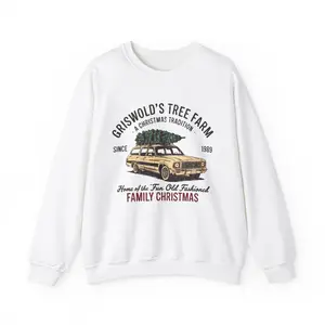 Griswold's Christmas Tree Farm Sweatshirt - Holiday Crewneck Jumper, Funny Christmas Sweatshirt, Christmas Vacation Gift, Unisex Xmas