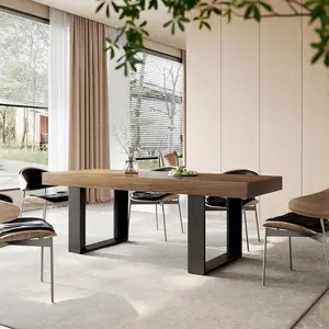 Extendable Farmhouse Dining Table | Seats 8–10 | 70.9"–86.6"