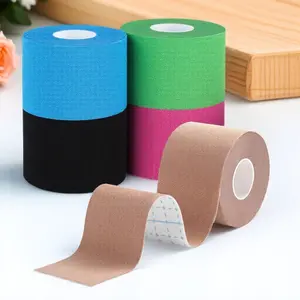 6-Color Waterproof Kinesiology Tape - Elastic Uncut Muscle Support for Sports, High Strength Knee Pain Relief, Breathable Fitness Recovery Tape for Injury Prevention & Comfort