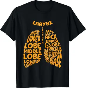 100% Cotton Lungs Name Respiratory Therapist Lung Doctor Pulmonary T-Shirt