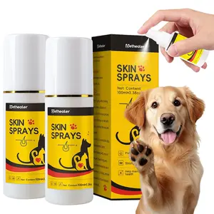 100ml*2Pcs Pet Skin Soothing Spray for Dogs anti Itch Relief Spray & Hot Spot Treatment for Dogs, Cats, Helps Alleviate Sensitive Skin, Scratching, and Licking of Coat, for All Animals, 3.38oz
