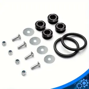 Upgrade Your Car's Style with This Black Aluminum Alloy Trunk Fender Cap! Automotive Accessories