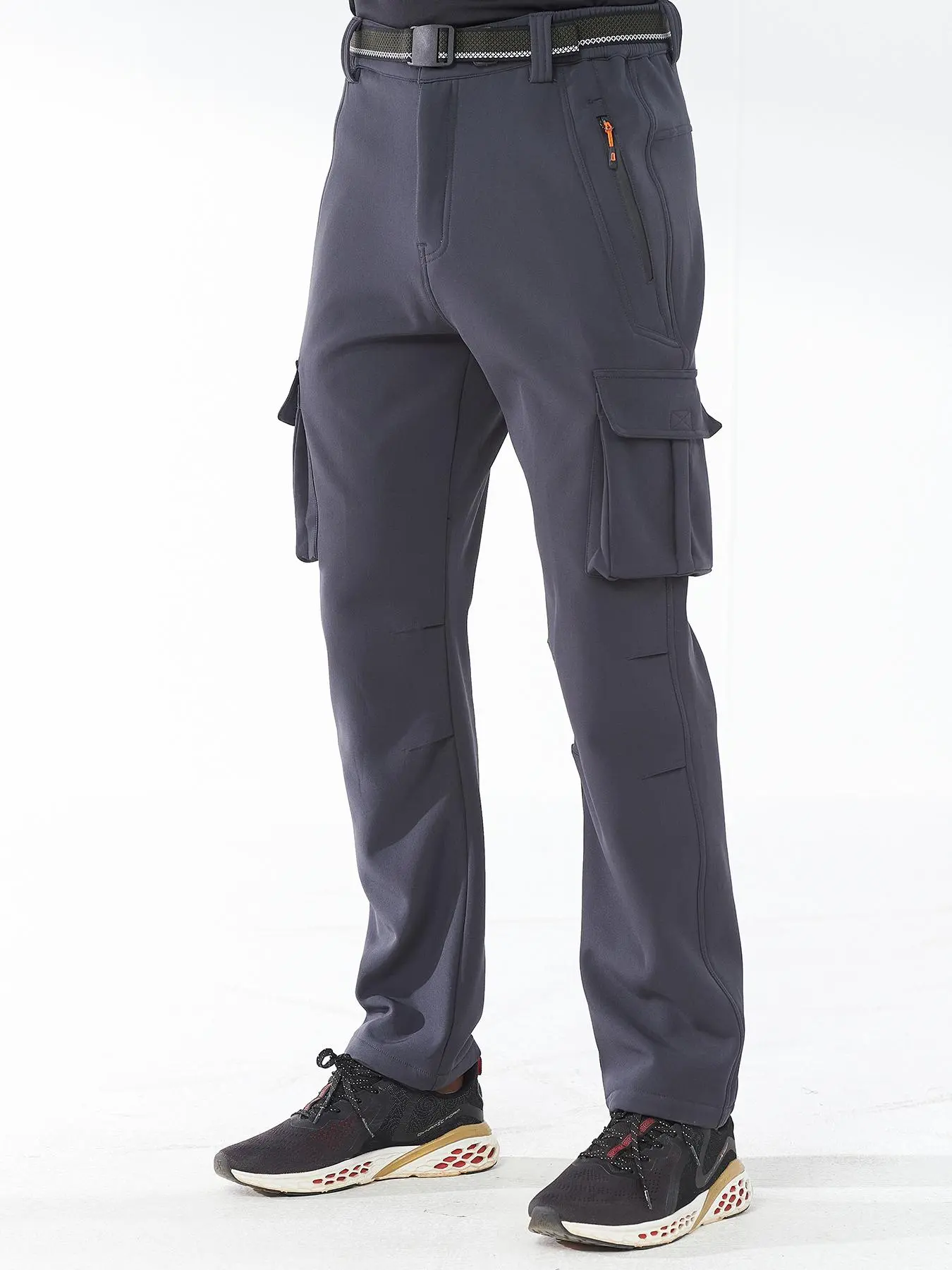 Men's Solid Color Waterproof Windproof Thermal Lined Pants, Casual Comfy Warm Trousers for Outdoor Activities, Men's Bottoms for Winter, Menswear, Outdoor Apparel, Sport Outdoor Clothing